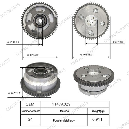 4J12 Engine Timing Gear Camshaft Adjuster 1147A029 For Mitsubishi