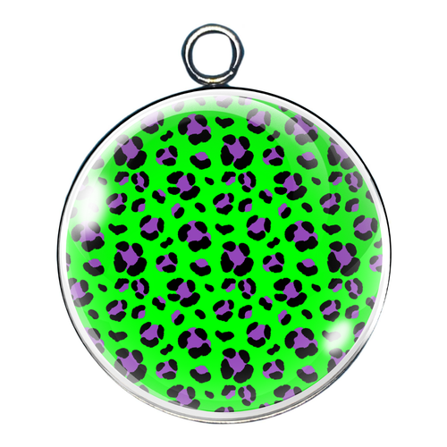 🔥 Dijes de cabujón de vidrio con estampado de leopardo de neón - Suministros de joyería hechos a mano - Imagen 7 de 31