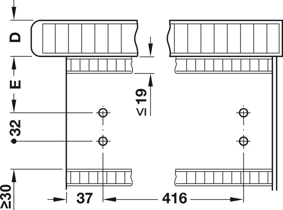 Häfele tabla de planchar Plegable Ironfix Mesa Bordo Asamblea Atrás Cajones - Imagen 4 de 4