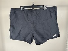 Vintage Retro Nike Navy Nylon Windbreaker Shorts Men s Size XL 90s