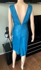 Gianni Versace 1990’s Vintage Leather Belted Open Back Dress