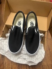 Vans Classic Slip-On Shoe, Women's 8.5 Men's 7, Black MSRP 60