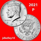 2021-P KENNEDY HALF DOLLAR 50c CLAD UNCIRCULATED COIN