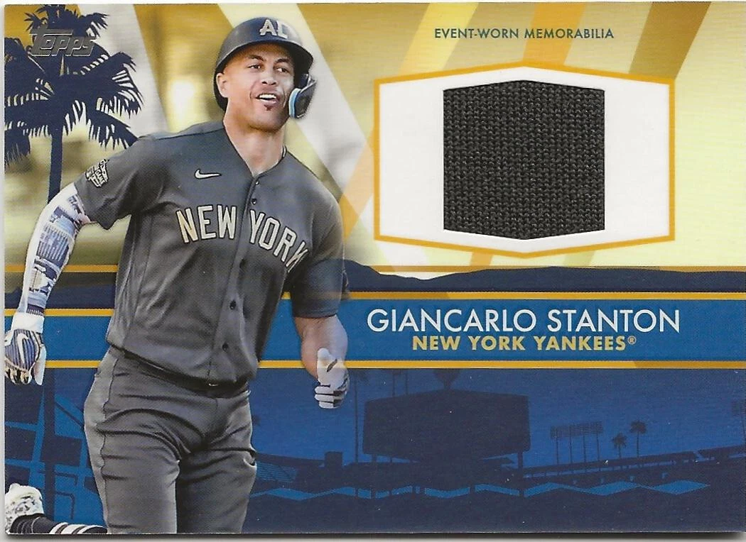 2022 Topps Update GIANCARLO STANTON All-Star Stitches Relic Jersey Yankees  ASSC