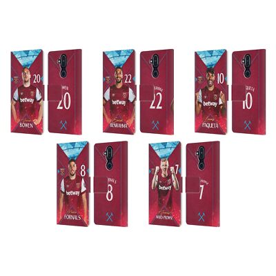 WEST HAM UNITED FC 2023/24 FIRST TEAM LEATHER BOOK WALLET CASE FOR NOKIA PHONES