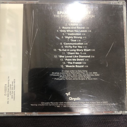 Best of Spandau Ballet by Spandau Ballet (CD, 1990) - Bild 4 von 4