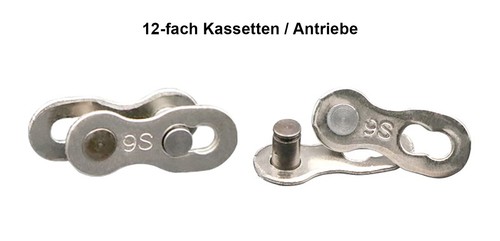 10 Stück 12-Gang Kettenschlösser Edelstahl - Schnellverschluss Für Fahrradketten Mountainbike & Rennrad