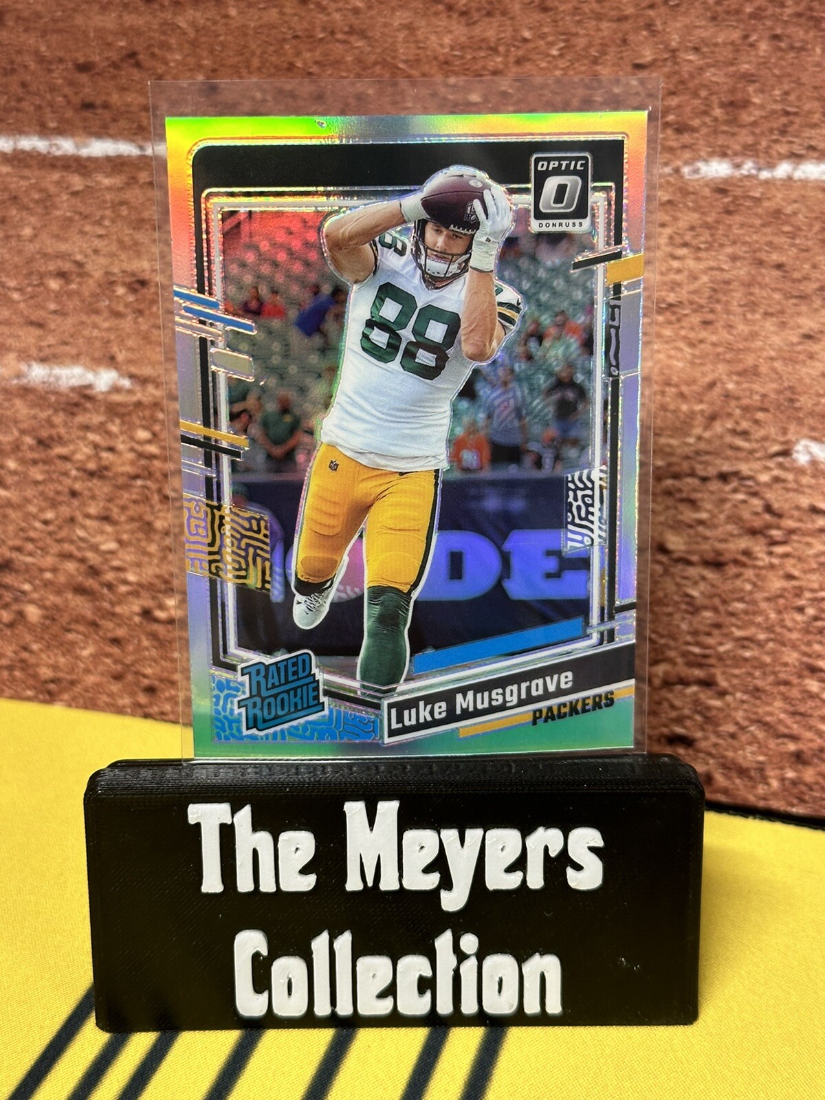 2023 Panini Donruss Optic Luke Musgrave Silver Holo Rated Rookie #241 Packers