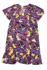 Anthony Richards House Dress MuMu Purple Floral Nightgown 1X NEW