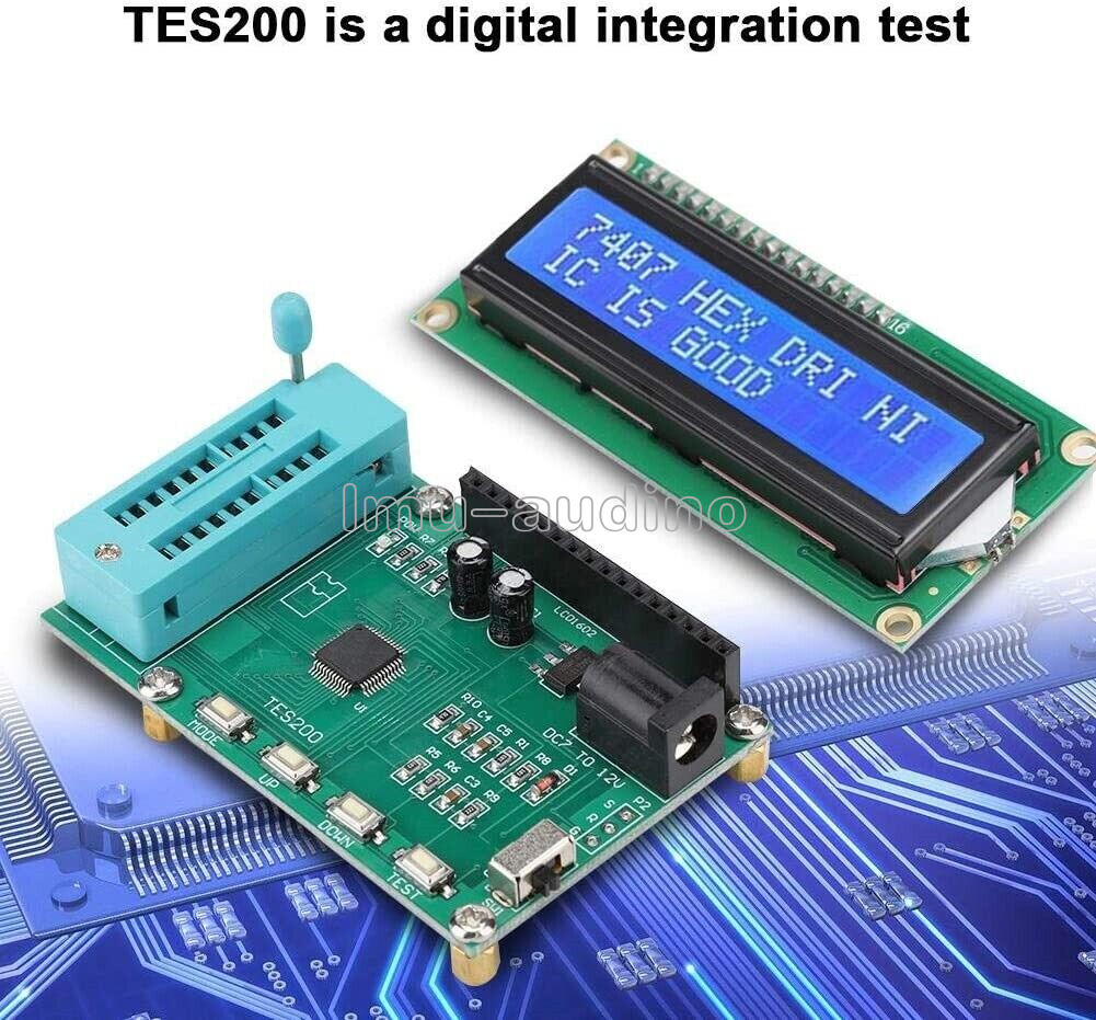 Ic Tester TES200 IC Chip Tester - 74 Series & 40 Series Logic Gate ...