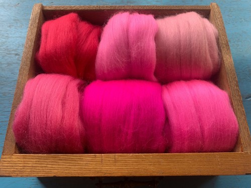 Heidifeathers® Merino Wool Tops / Roving - 'Plush Pinks' - Felting Wool - Picture 3 of 13