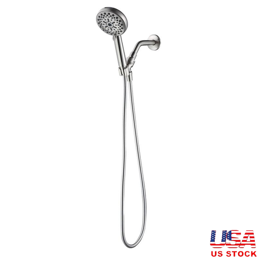 8 Function Handheld Showerhead Power Spray Clean Jet High Pressure Easy Install