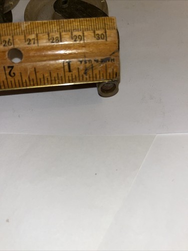 1960’s Gold Flake Clear Plastic Acrylic Caster 2 Wheels MCM Replacement Vintage - Picture 11 of 15