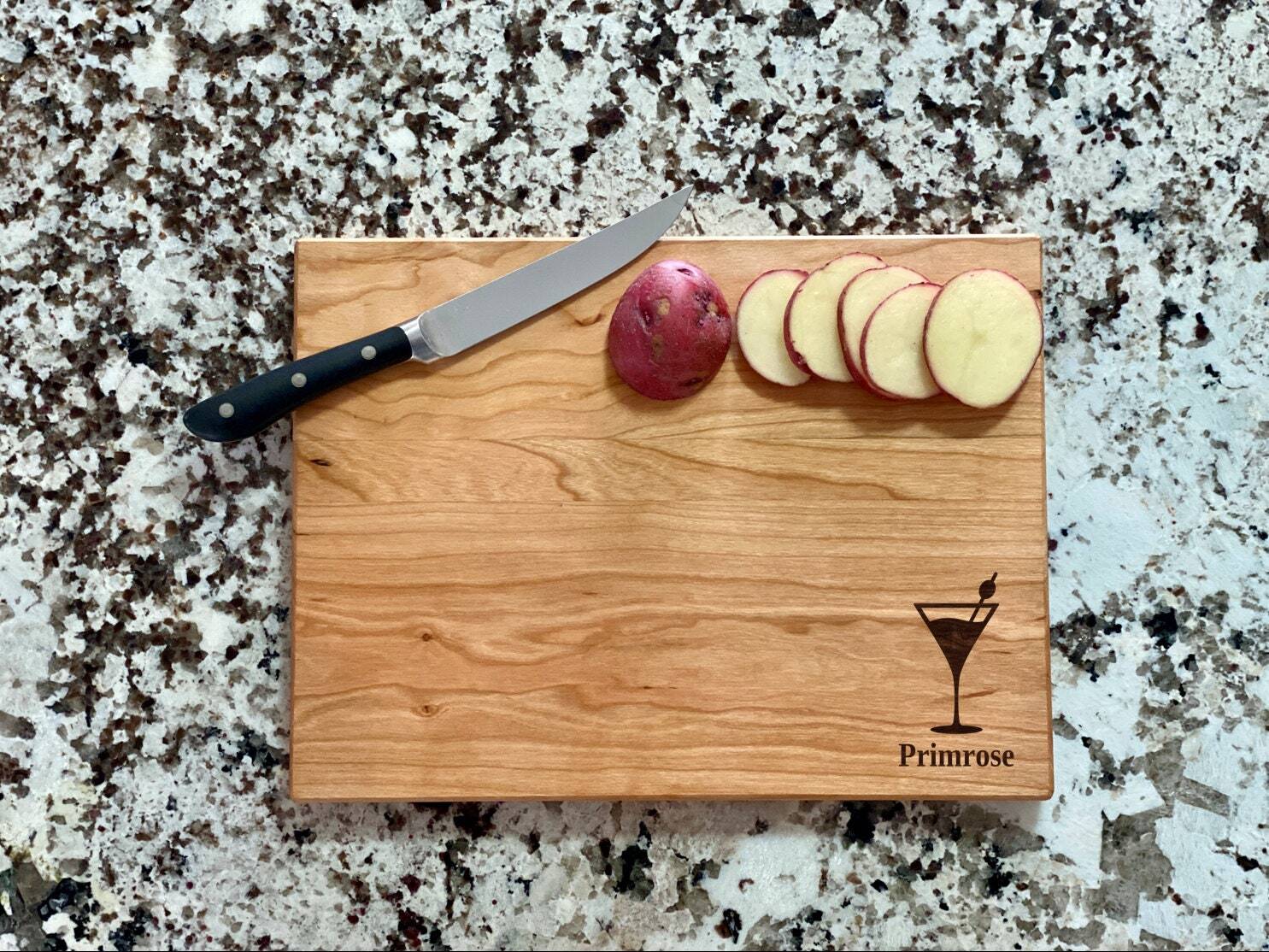 Martini Cutting Board | Clink Glasses Charcuterie Board | Custom Serving Tray |