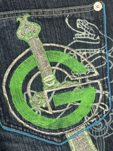 Vintage Coogi Jeans Mens 34x34 Blue Y2K Rare Baggy Street Skater Actual 34x33 - Picture 11 of 22