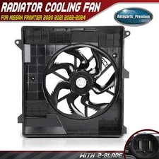 Radiator Cooling Fan Assembly with Brushless Motor for Nissan Frontier 2020-2024