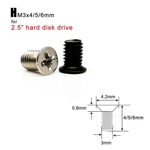 25pcs Computer PC Case HDD SSD Phillips Flat Round Head Repair Mount Screw Bolt - Picture 18 of 19