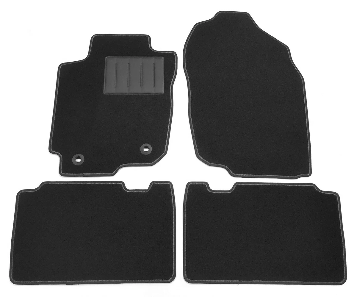 Tappetini Gomma Anteriori Su Misura Per Toyota RAV4 V (dal 2019) – Set Da 2, Antiscivolo, Con Bordi Rialzati E Fermagli