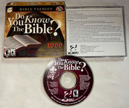Do You Know The Bible? (PC CD, 2004) Complete In Box Like New Condition - Picture 1 of 4