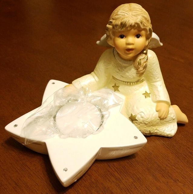 Angel figurine with Star tealight Candle Holder Zeit fur Hummel New in