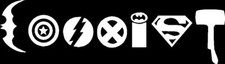 Superhero Coexist Die Cut Vinyl Car Truck Window Decal Sticker Us Seller Superhero Coexist Die Cut Vinyl Car Truck Window Decal Sticker Us Seller