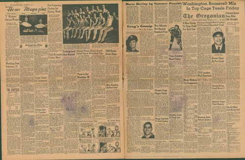 WWII Feb 7-10 1945 Servicemen Edition Oregonian Lot w/Envelope Portland Oregon Z - Picture 14 of 22