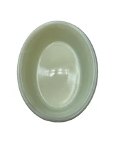 Vintage McKEE Custard Glass 7” Oval Baker Dish-Uranium Glass