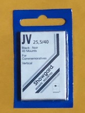 SHOWGARD STAMP MOUNTS JV 25/40 - U.S. COMM VERTICAL - ***WE HELP OUR VETERANS***