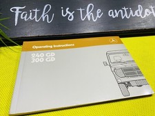  Mercedes 240gd 300gd 240 300 Gd Owners Manual G Wagon Diesel 4 Speed 5 Speed