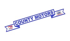 County Motors British Leyland Dealer Sticker For Mini Dolomite Maxi Marina Etc