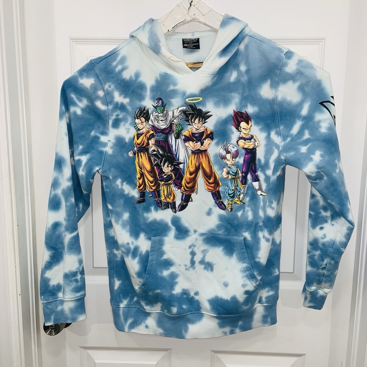 Dragon Ballz Blue/white Tye Dye Pull Over Hoodie Sz Med Mint! | eBay