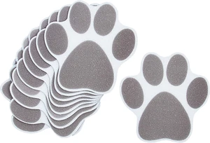 10 Pack Adhesive Paw Print Bath Treads Non Slip Bathtub Stickers Strong Applique - Picture 1 of 12