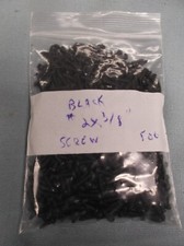 500 pcs. black screws Size  2 x 3/8" slotted plaque trophy for plates 5 oz
