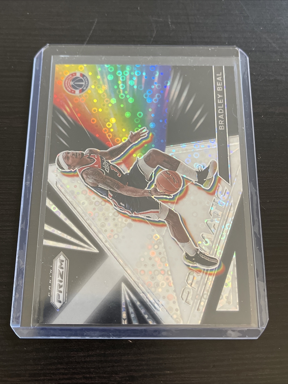 2021-22 Prizm BRADLEY BEAL Prizmatic Disco Prizm SSP Insert Washington Wizards