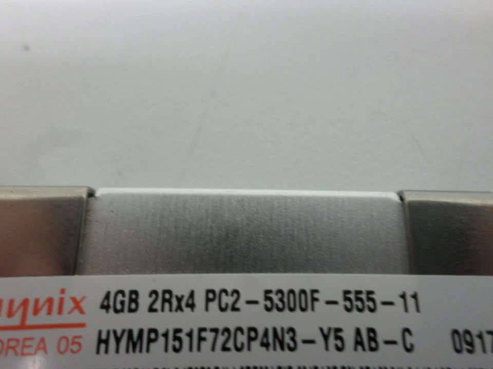 Lot of 4 Hynix HYMP151F72CP4N3-Y5 16GB 4GB PC2-5300F-555-11 DDR2 Server Memory - Image 2 of 3