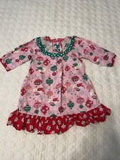 Jelly The Pug Christmas Dress Size 5