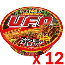 NISSIN Yakisoba UFO  Instant Noodle  Rich Source [ Set of 12 ]