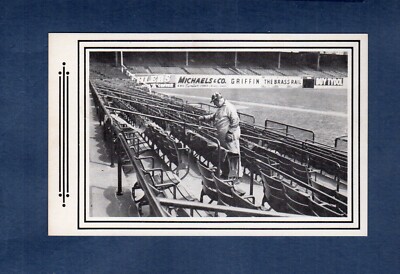Dodgers' EBBETS FIELD gets touch-up paint job in 1950 | WAY BACK WHEN postcard