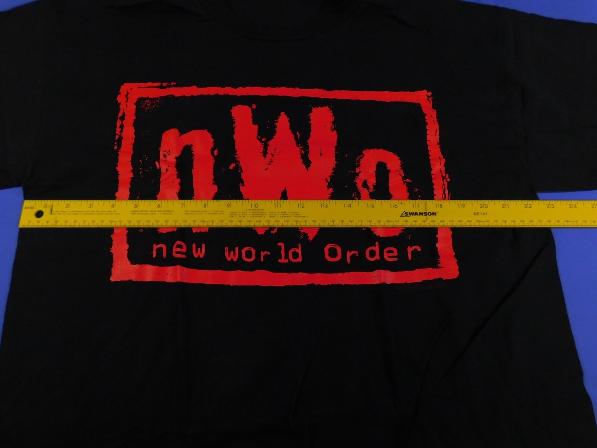 WCW NWO WOLFPAC RED LOGO VINTAGE SHIRT SIZE LARGE 1998 WWE WWF | eBay