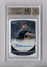 TYLER DANISH 2013 BOWMAN CHROME AUTO ROOKIE RC BGS 9.5 10