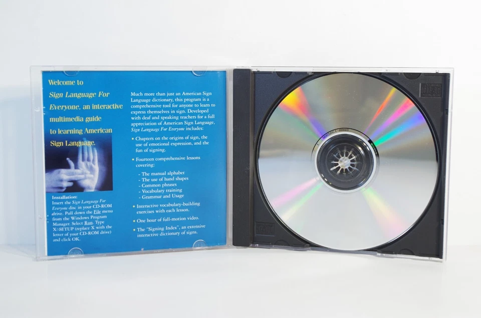 Sign Language for Everyone (Educational Resource Software, 1995, MS DOS) - Rare! - Image 4 of 4