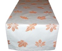 TischläUfer Herbst Tischdecke 50X150 Hossner Kastanienblatt Bestickt Mitteldecke