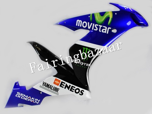 Fit for 2004-2006 YZF R1 White Blue Black Movistar ABS Injection Fairing Kit - Picture 5 of 7