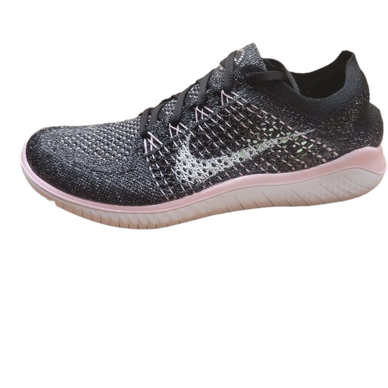 Nike Free RN Flyknit 2018 Womens Running Shoes Black Pink 942839-007 NEW  Multi