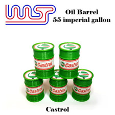Castrol 5 x Barrel Drum 1:32 Scale Slot Car Track Scenery Wasp 55