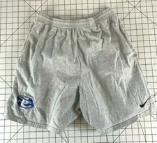 Vintage 80s 90s White Tag Knit Cotton Nike Athletic Shorts Check Swoosh SC Run L