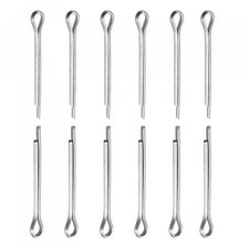 30 Pack Cotter Clip Pins 1mmx10mm 304 Stainless Steel Hairpin Fasteners Silver