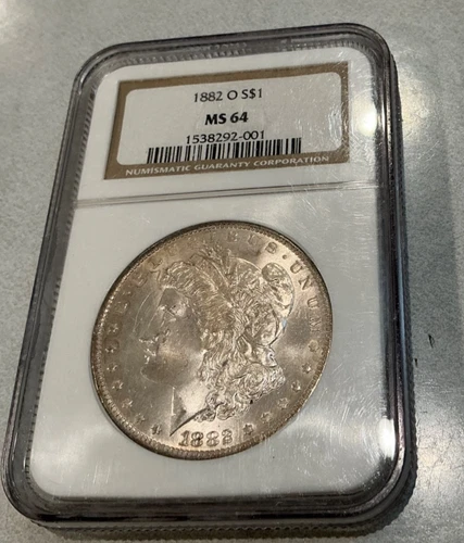 1882-O Morgan Silver Dollar $1 NGC MS64