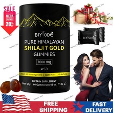 Himalayan Shilajit GOLD Gummies, Organic, Extremely Potent 3000 mg, Fulvic Acid