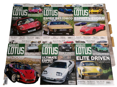 6 x Absolute Lotus Magazine Issues 17 22 Bundle Job Lot Elise Exige Evora 2021